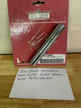 2-424 Show Chrome Accessories Honda Gl1500 Antenna Sleeve Part # New
