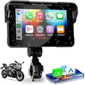 A4203 Sj Electroics Motorcycle Carplay/android Auto 5 Inch Ips Touchscreen Gps-bluetooth-weatherproof