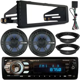 Mexdv-865bm-ehdrab Sony Mexdv2100 Cd Receiver 2x 6.5 Inch 120w Speakers With Adapter Stereo Install Kit