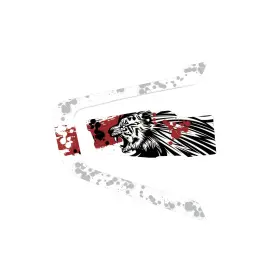 T-cscardopb29tfg80101t001 Thefastgear For Cardo Packtalk Bold Device Skin Cover Protection Sticker X2 Tiger