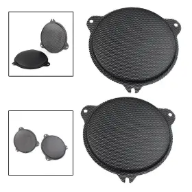 Twoagain 550721423201 Blk Front Mesh Speaker Grills Fits For Harley Electra Glide 14-18 Us