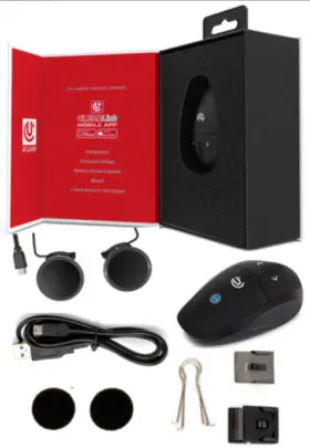 180506 U-clear Uclear Amp Go 2 Helmet Communication Bluetooth Intercom System - Single Unit