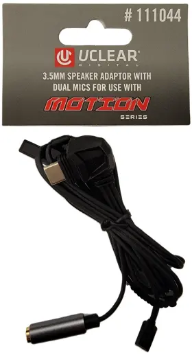 111044 Uclear 3.5mm Speaker Adaptor With Dual Mics For Use Motion Serie