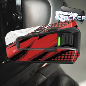 Vscscardope16cl7001 Vsticker Vinyl Protection Sticker For Cardo Packtalk Edge Waterproof Rim Decal - 16