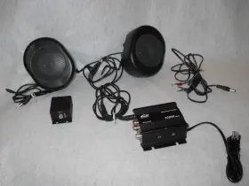 Msc-2050 Wellsonic Motorcycle Kit Speaker And Amplifier 100w Max Black Msc 2050