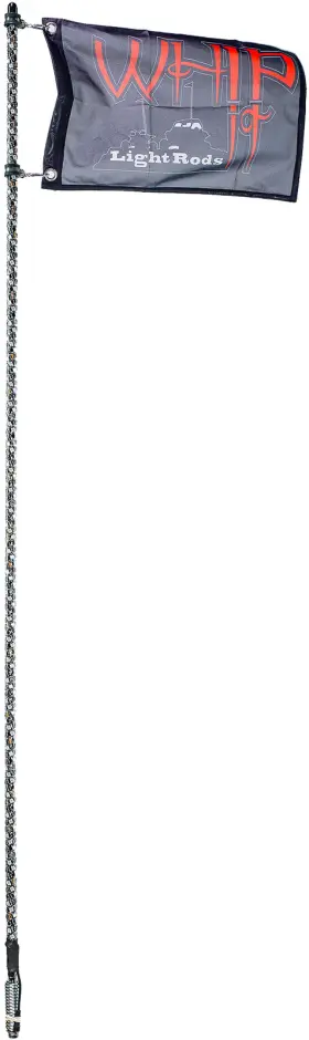 Sb-rgbr-151 Whip-it Premium Rgb Light Rods - Single Black 5ft