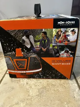 17-9001 Wow Sports Waterproof Bluetooth Floating Speaker Orange 17-9000 New