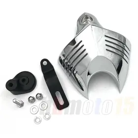 Hzmt246-001-cd Xinyun Spare Parts Chromed Horn Cover For Harley Big Twins V-rods Stock Cowbell Horns 1992-2020