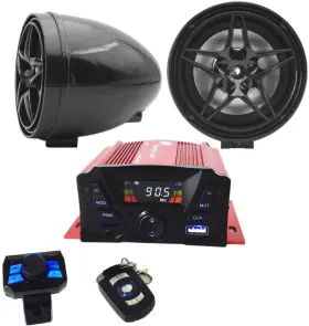 Xycmpd056 Xycity Bluetooth Speakers Audio Amplifier Amp System Stereo Radio Mp3 Sd Atv 4 Wheeler