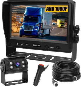 Ip69k Yeddy 0732133663455 Backup Camera For Truck/rv With 7 1080p Monitor 170 Night Vision