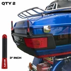 2 Vms 3" Red Aluminum Carbon Fiber Short Antenna For Harley Davidson W/ Tour-pak New. Price: $29.99.