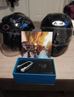 New Cardo Scala Rider Teamset Motorcycle Helmet Bluetooth Intercom Accessories Used. Price: $300.00.