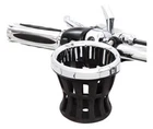 Ciro Chrome Rubber Drink Holders 1-1/4 In. Black Bar Mount 50415 New. Price: $74.99.