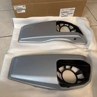 Harley Helix Atlas Silver Metallic 24-26 Touring Saddlebag Speaker Lids New. Price: $630.00.