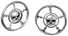 Kuryakyn Zombie Speaker Grills Chrome #3787 Harley Davidson New. Price: $63.71.