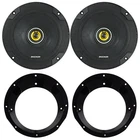 Kicker 6.5" 300W Speakers (pair), 98-2013 Harley Touring Motorcycle Adapter Kit New. Price: $108.49.