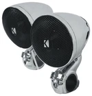 (2) Kicker 47PSM34 3" 100W Motorcycle/atv Handlebar Speakers In Chrome New. Price: $169.99.