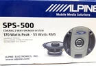 Alpine SPS-500 Mercedes A9018270260 Type 5-1/4" 2-WAY Speakers New Box. Price: $74.95.