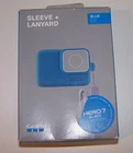 Gopro Sleeve + Lanyard ACSST-003 For Hero Series 5 6 & 7 Camera Blue Silicone New. Price: $12.99.