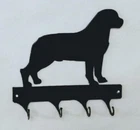 Rottweiler 4 Hook Leash Or Key Holder Black Wrought Iron Look Made In Usa New. Price: $19.95.