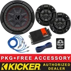 Kicker CWRT82+PS44 Motorcycle/atv/utv Weatherproof SUBWOOFER+SPEAKERS+4CH Amp New. Price: $424.98.