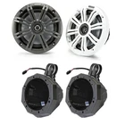 Kicker 45KM654 6.5" Marine Speakers With Ssv US2-C65U Pods & Clamps New. Price: $353.94.