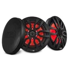 2X DS18 8" Black Marine Speakers 125W Rms 4-OHM With Rgb Led Lights NXL-8/BK Open. Price: $220.95.