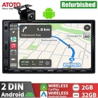 Atoto 7"GPS Radio Stereo Receiver 2DIN Wireless Carplay&android Auto Used. Price: $89.99.