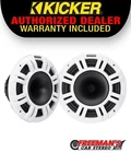 Kicker 48KMXL84 8" 2-WAY Marine Speakers With Grilles 250W Rms Weather-resistant New. Price: $764.96.