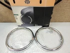 Genuine Harley '14-UP Touring Chrome Rear (tour-pak) Speaker Accent Trim Rings New. Price: $42.95.