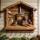 Custom Photo Rottweiler Wood Key Holder Wall Hook Dog Lover 2D Flat New. Price: $29.00.