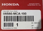 Honda Full Face Helmet Headset 08B80-MCA-100 New. Price: $215.00.