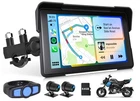 P6 7" Motorcycle Screen Wireless Carplay Android Auto Gps Stereo Siri Bt 4K Tpms New. Price: $176.17.