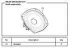 2018-2021 Genuine Honda Goldwing Rear Speaker Kit 08A70-MKC-A10 New. Price: $101.96.