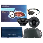 Aquatic Av RG300 4-CHANNEL 600W Marine Amplifier And Rgb Speaker Kit New. Price: $1099.00.