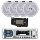 Pyle Single Din Bluetooth Usb Marine Receiver, Cover, 4X 5.25" 180W Speakers New. Price: $122.49.