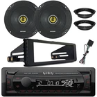 Infinity Radio Receiver, 2X 6.5" 300W Speakers W/adapters, Harley Install Kit New. Price: $185.49.