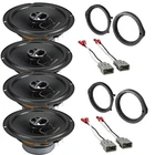 4X Alpine 6.5" 200W Speakers Front Door & Rear Deck For 2008-2022 Honda Accord New. Price: $187.99.