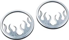 Kuryakyn 7374 Flame Front Speaker Grill Accents Harley Touring & Trike Chrome New. Price: $48.99.