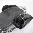 Vivid Black 8" Speaker Hard Saddlebag Lids W/ Tweeter Port For Harley Fltr Flht New. Price: $179.95.