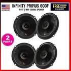 Infinity Primus 603F Series 6-1/2" 2-WAY Multi-element Car Speakers 100W 2-PAIRS New. Price: $128.95.
