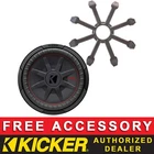 Kicker 48CWRT82 Car Audio 8" Comprt Series Subwoofer With Grille Dual Ohms New. Price: $161.96.