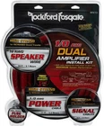 Rockford Fosgate RFK1D Dual Amp Patch Cable 1/0 Gauge Wire Kit W/ Speaker New. Price: $299.00.