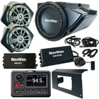 Navatlas NA30C Receiver, 6.5" Powered Speaker System, 10" Sub W/ Amp, Dash Kit New. Price: $1582.00.