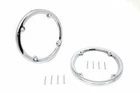 Chrome Rear Tour-pak Speaker Trim Set For Harley Davidson By V-twin New. Price: $38.10.
