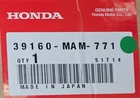 39160-MAM-771 Honda Antenna Assy,cb New. Price: $200.00.