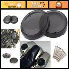 Universal 6.5" Motorcycle Speaker Grill Cover For Saddlebag & Fairing - Black New. Price: $33.99.