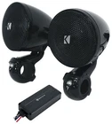 2) Kicker 47PSMB32 3" 100W Motorcycle/atv Handlebar Speakers + Bluetooth Amp New. Price: $293.42.