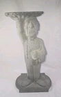 2000 Niles The Butler Universal Statue #454 17" Concrete Drink Holder Used. Price: $112.00.