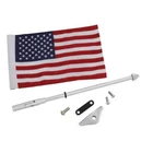 Show Chrome Folding Flag Pole With Us GL1800 52-965 New. Price: $84.44.